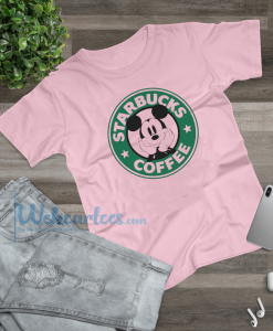 Starbucks Mickey Mouse pink t-shirt