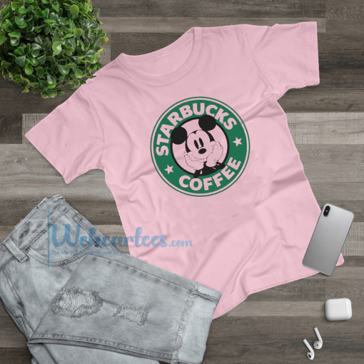 Starbucks Mickey Mouse pink t-shirt