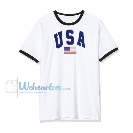 USA White T-Shirt