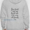 YOUR HEART AND MY HEART (BACK) HOODIE