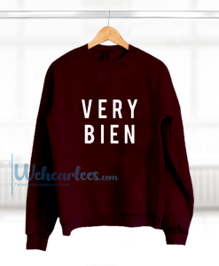 very bien sweatshirts (maroon)