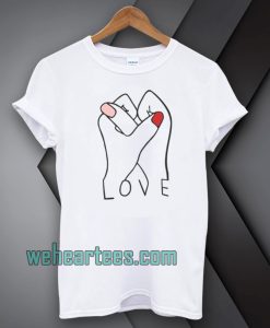 LOVE HANDS FINGER T-SHIRT