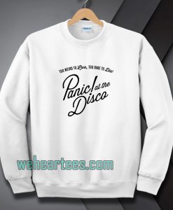 panic-at-the-disco-White-Sweatshirt