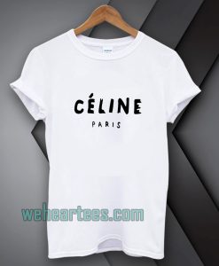 Celine Paris White T Shirt TPKJ1