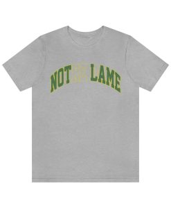 Drake Not Lame Notredame Embroidery Style Graphic Printed Tshirt TPKJ1