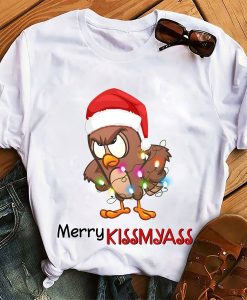 Owl Merry Kissmyass Unisex T ShirtTPKJ1