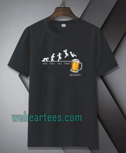 Beer drinking t-shirt TPKJ1