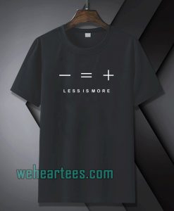 Less is more Black t-shirt TPKJ1