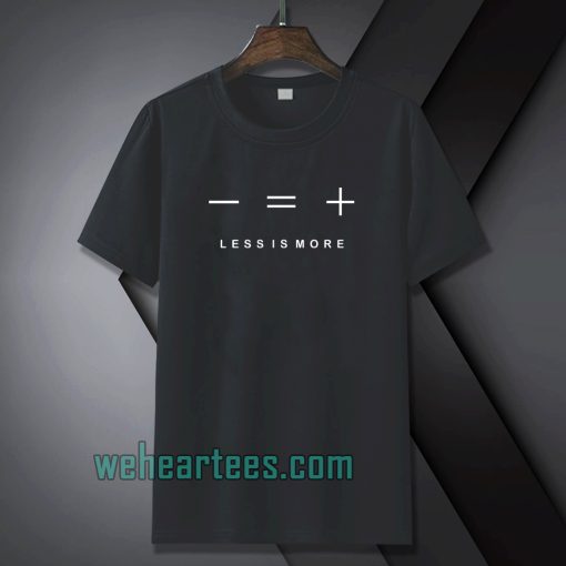 Less is more Black t-shirt TPKJ1