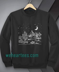 Desert starry night Sweatshirt TPKJ1