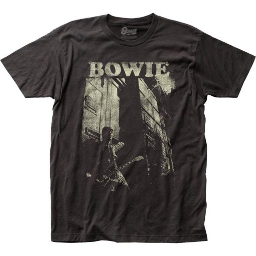 David Bowie Guitar fitted jersey tee TPKJ1