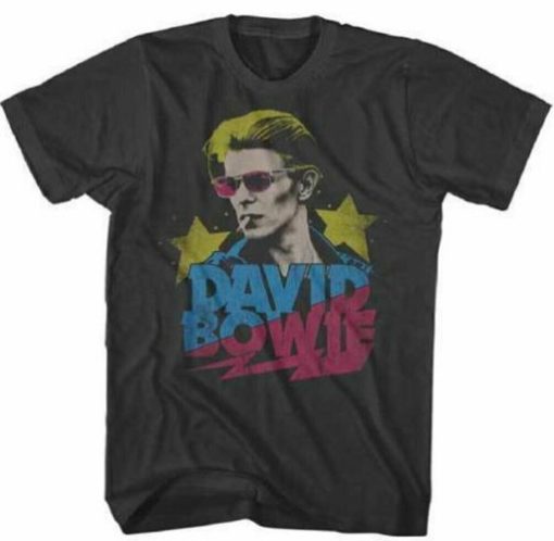 David Bowie Starman Mens Black T Shirt TPKJ1