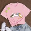 Sleepy Cats Short Sleeve Women's Tee TPKJ1