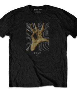 System Of A Down 20 Years Hand Black T-shirt TPKJ1