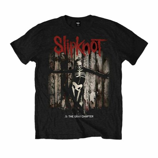 Unisex Slipknot The Gray Chapter Album Black Loose Fitting T-shirt TPKJ1