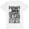 White The Clash Bonds 1981 Official Tee T-shirt TPKJ1