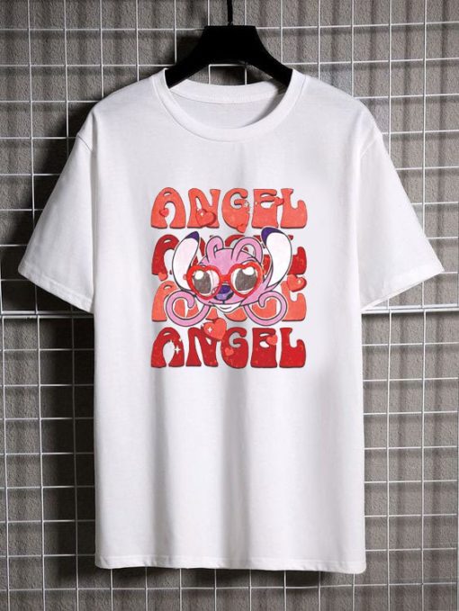 Stitch And Angel Tshirt AL