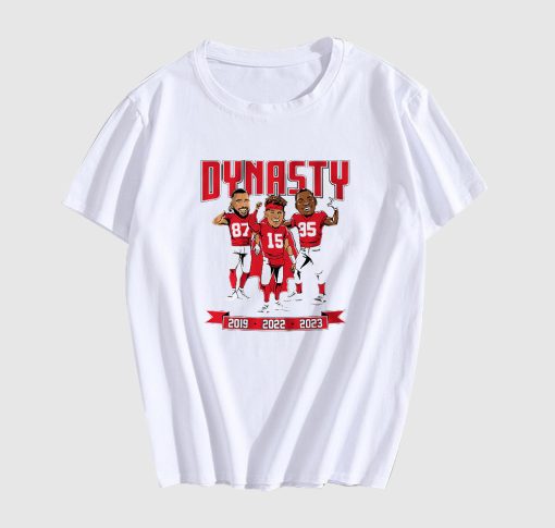 Chiefs World Champs Dynasty Caricatures T-shirt AL