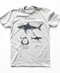 Great White Shark Anatomy T-shirt AL