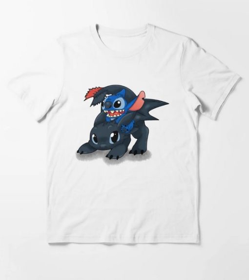 StitchToothless Crossover Design T-Shirt AL