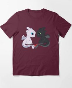 Toothless And Light Fury Design T-Shirt AL