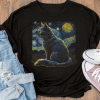 Cat van Gogh T-shirt AL