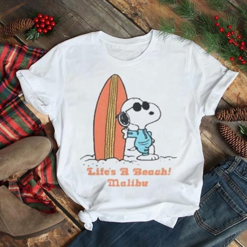 Snoopy Life's A beach malibu T-shirt AL