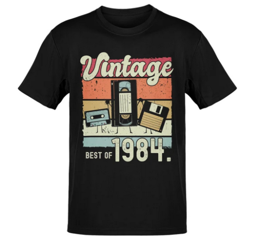 Vintage 1984 Cassette T-Shirt AL