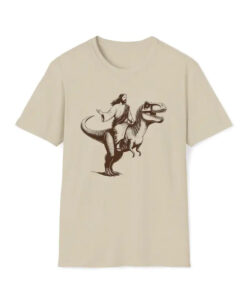 Jesus Riding Dinosaur T-Shirt AL
